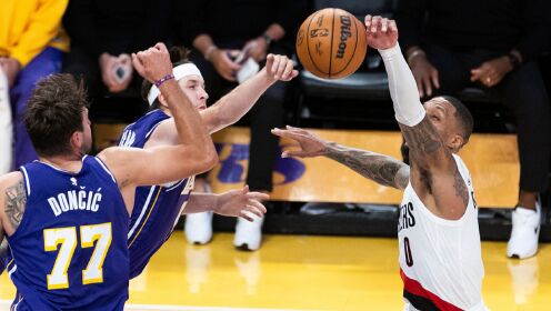 [腾讯全场集锦]🏀开拓者4人20+送湖人首败  杨瀚森未登场 东契奇空砍41+5+9
